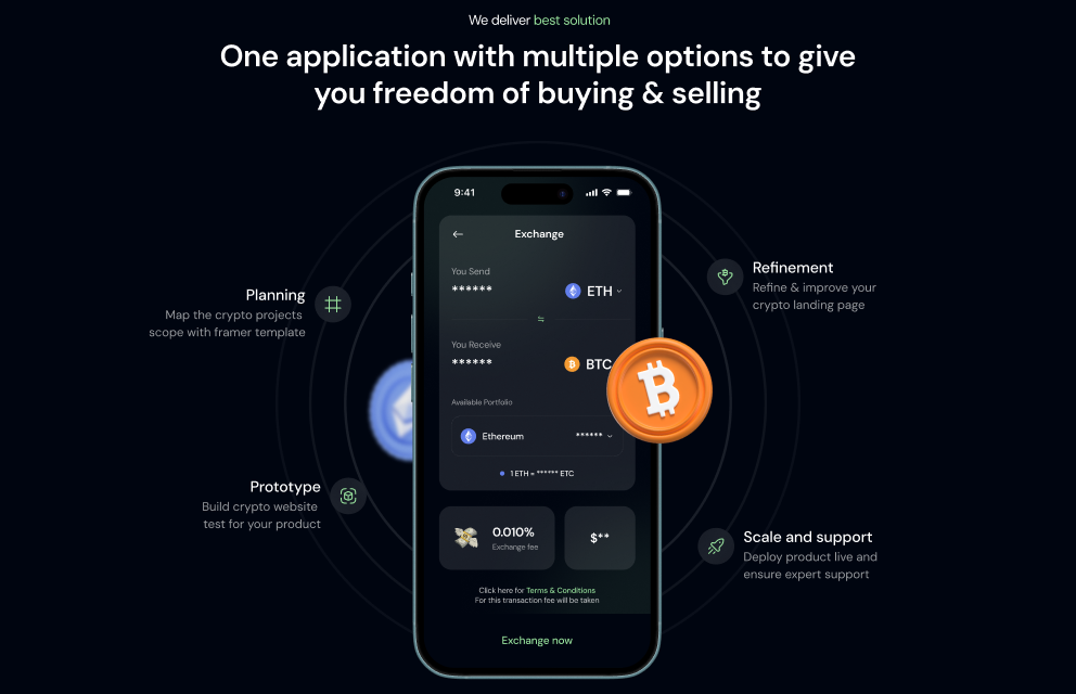 Crypgo - Shadcn UI Crypto Landing Page Template screenshot 3